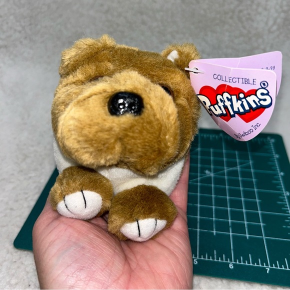 Puffkins Mini Collection 4.5" dog plush #6654 Bosley 1998 - Picture 3 of 12